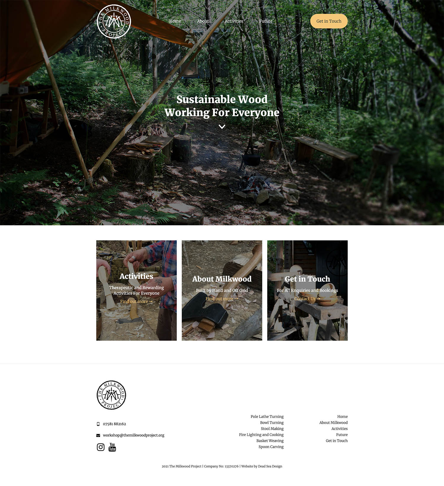 The Milkwood Project Website Design