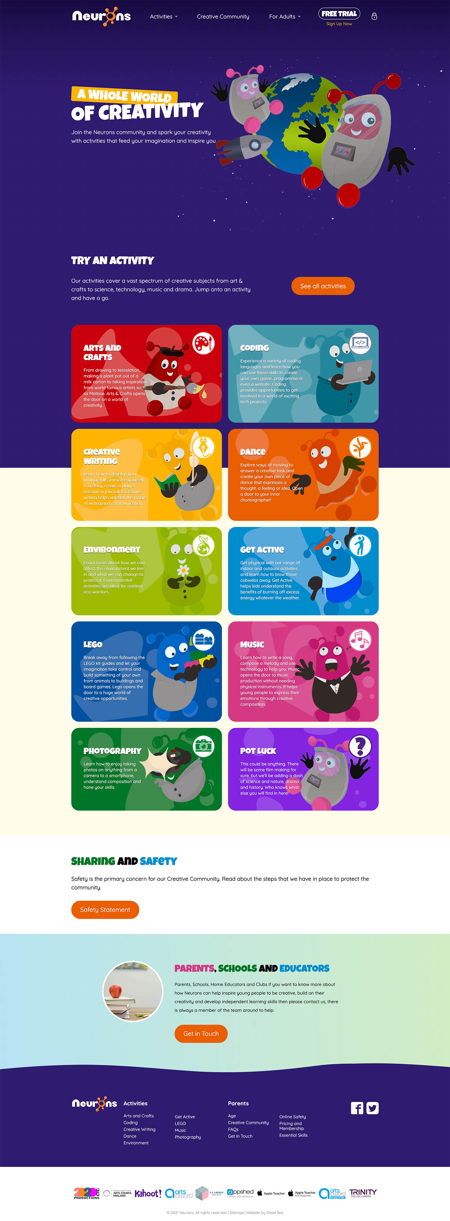 Neurons Website Design