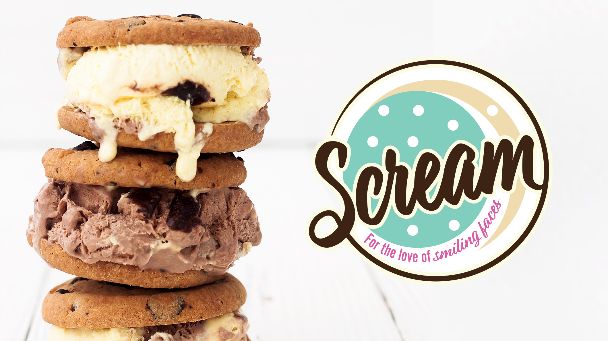 Scream Ice Cream Branding
