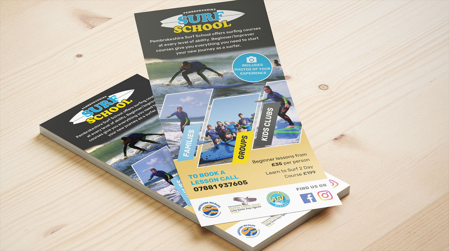Surf School Flyer Design